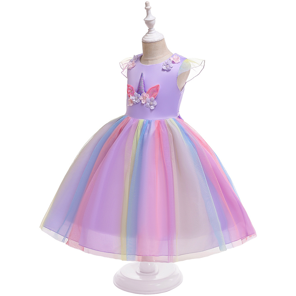 Girls Cartoon Party Dress - Teema Store