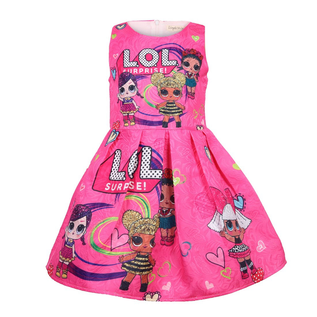 Girls Cartoon Party Dress - Teema Store