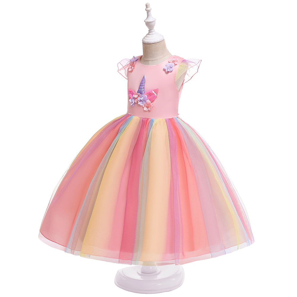 Girls Cartoon Party Dress - Teema Store